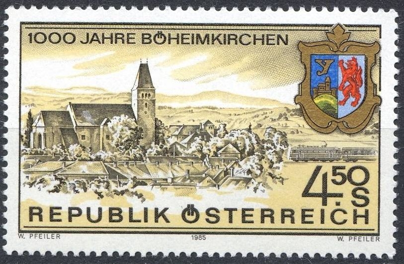 Austria 1985 Scott 1312 Sello ** Aniversario Boheimkirchen Timbre Autriche Osterreich